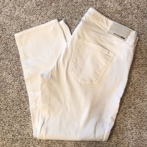 Size 31 Big Star cropped white jeans